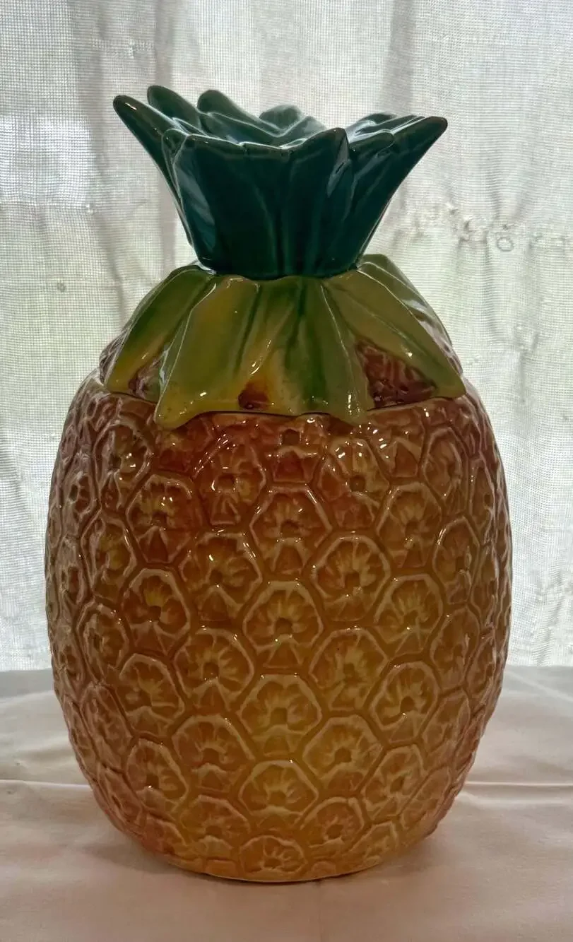 Vintage McCoy USA Ceramic Pineapple Cookie Jar